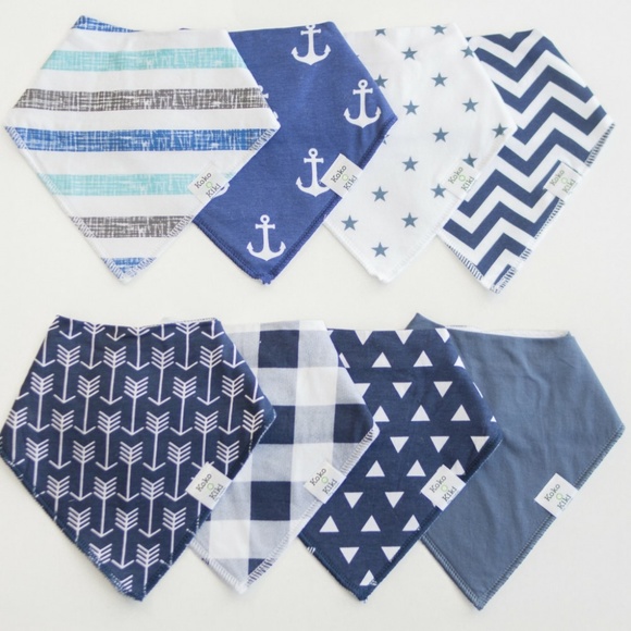 Other - 🐣 8-pack baby/toddler Organic Bandana Bib Set 🐣